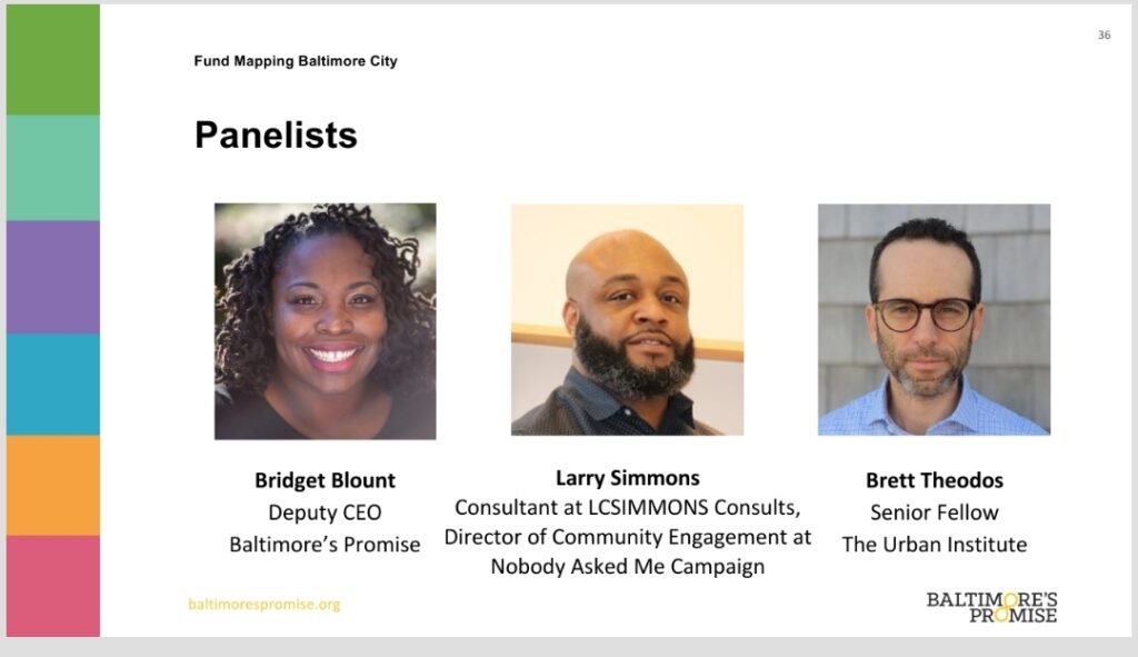 Fund Mapping Baltimore City Panelists image